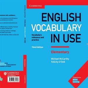 کتاب انگلیش وکبیولاری این یوز المنتری english vocabulary in use elementary  همراه با سی دی