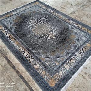 فرش 9متری ماشینی ارزان کاشان 440 شانه طرح 700نقشه پتینه
