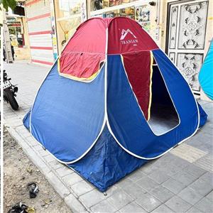 چادر مسافرتی 12 نفره مدل فنری تاشو کف ضخیم سفری ماشین صندلی موتور خودرو کد45