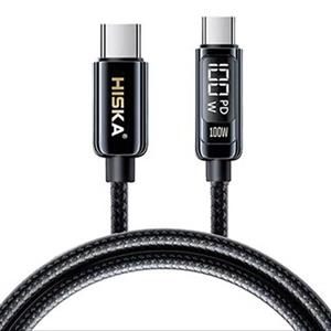 کابل تبدیل USB-C به USB-C هیسکا مدل LX-15CC طول 1.2 متر