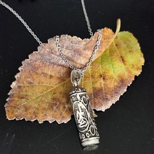 گردنبند لوله حرز نقره ای نوشته علی مردانه،گردنبند حرز امام جواد،گردنبند لوله حرز