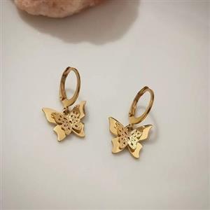گوشواره پروانه طرح طلا