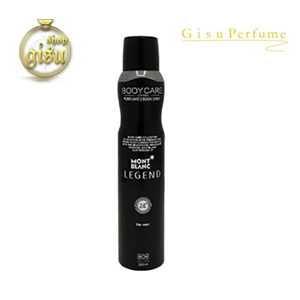 اسپری دئودرانت 200میل بادی کر BODYCARE رایحه منت بلانک لجند MONT BLANC LEGEND