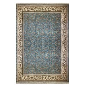 فرش ماشینی 1500 شانه زمینه آبی SH-1523