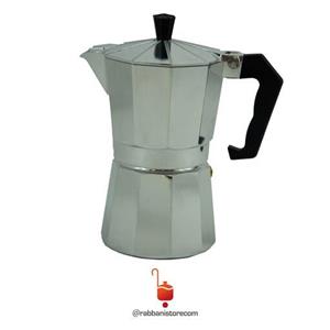 قهوه جوش و موکاپات آلومینیم دسته باکالیت 6 کاپ