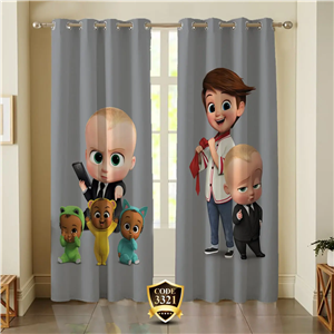 ست فرش پرده بچه رئیس کدB451