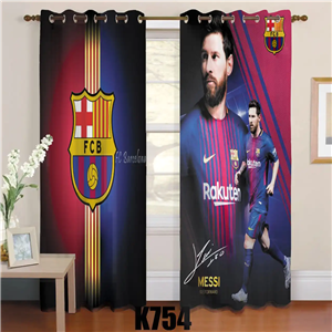 ست فرش پرده طرح بارسلونا کدF419