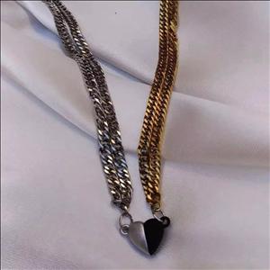 ست دوستی گردنبند استیل در رنگ های مختلف کد ۹۰۰۲