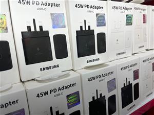 شارژر دیواری سامسونگ 45 وات مدل EP-TA845 سه شاخه اروپابا 6 ماه ضمانت تعویض