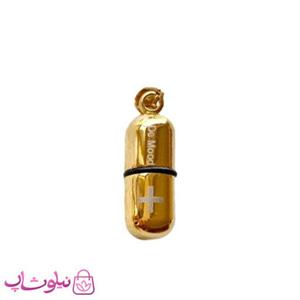 پلاک گردنبند کپسول عشق طلایی