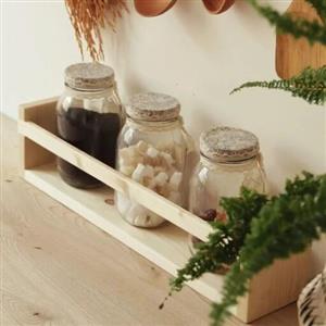شلف دیواری استند رومیزی تمام چوب روسی