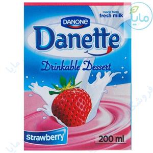 دسر نوشیدنی توت فرنگی دنت حجم 0.2 لیتر Danette Strawberry Drinkable Dessert lit 