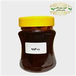 ترشی آلوچه  ملس خانگی  غلیظ خوشرنگتضمینی( 500 گرمی)