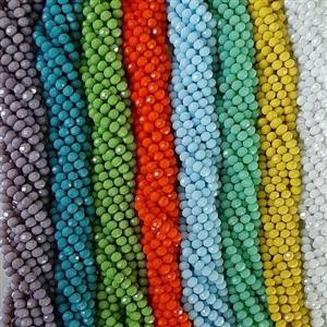 کریستال رنگی سایز 8 طرح 1 (بصورت بندی شامل 65 دونه)