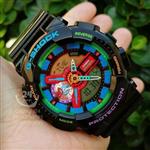 ساعت  مچی جی شاک GA110سوپرکوالیتی مشکی داخل قرمز(جیشاک GShock)صد در صد ضدآب تنظیم اتوماتیک با پایتخت کشورها ،اتولایت دار