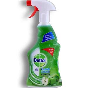 اسپری همه کاره آنتی باکتریال رایحه سیب سبز 500 میلی لیتر Dettol Clean  Fresh