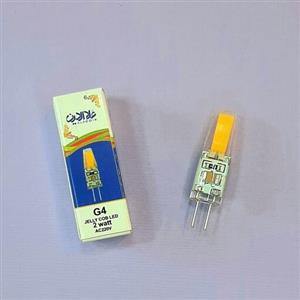 لامپ سوزنی کم مصرف  COB،  رنگ آفتابی برند علاالدین G4 ( 220 ولت ، 2 وات) بسته 2 عددی