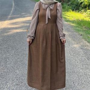 شومیز و سارافون بلند دخترانه و زنانه مدل شکوفه