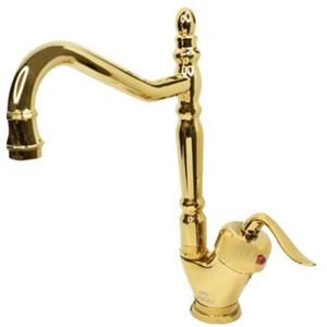 شیر ظرفشویی مدل قاجاری طلایی