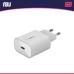 شارژر دیواری 25 وات PPS PD USB-C به همراه کابل لایتنینگ بلکین مدل WCA004vf1M-B5 طول 1 متر 