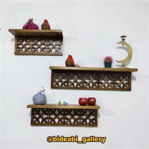 شلف چوبی (چوب روس ) گره چینی 56 سانت