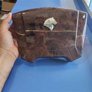 قاب روی فرمان سمند جدید طرح چوبی براق