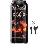 نوشیدنی انرژی زا جنسیس 12 عددی Genesis Yellow Star
