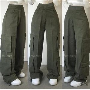 شلوار کارگو جنس کتان تخفیف ویژه پاییزه