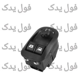 کلید شیشه بالابر جلو و تنظیم آینه 206 تیپ 5 HIC(کد7610)