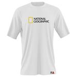تی شرت آستین کوتاه مردانه مدل National Geographic کد b032 رنگ سفید 