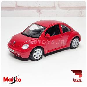ماکت فلزی فولکس واگن بیتل جدید قرمز(Volkswagen New Beetle  Maisto)