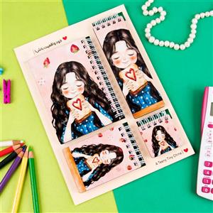 دفترچه یادداشت مدل دختر رویا مجموعه 4 عددی