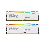 رم کینگستون Fury Beast RGB White 64GB (2x32GB) 5600MHz DDR5 CL40