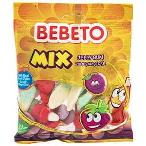 پاستیل میوه ای ببتو مدل Mix مقدار 165 گرم Bebeto Mix Fruity Jelly Gum 165 gr