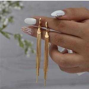 گوشواره آویز  طلایی، ماری، وای اس ایکس