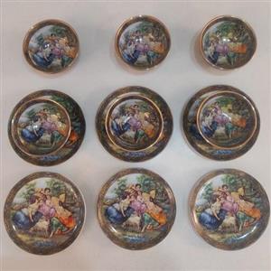 پیاله و پیش دستی طرح فرشته مجموعه 12 پارچه بهمراه 6 عدد قاشق سوپ