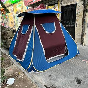 چادر مسافرتی 8نفره مکعبی ریپس با سقف سه حالته و چهار درب بزرگ به همراه پنجره کد4