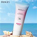 کرم ضدآفتاب ایمیجز بدون پارابن spf 50 بدون اثر سفیدکنندگی مقاوم در برابر تعریق جلوگیری از لک و پیری زودرس