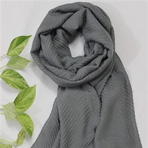 شال پلیسه ساده شال پپلیسه زنانه و دخترانه شال پلیسه رنگ طوسی شال پلیسه رنگ فیلی شال پلیسه منگوله دار