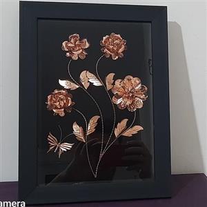تابلو  شاخه گل مسی 4گل