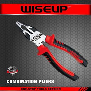 انبر دست WISEUP وایزآپ  جنس کروم وانادیوم، انبردست،سیم چین،دم باریک