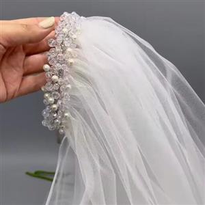 تور و تل و ریسه عروس سفید مناسب عروسی و عقد و عکاسی بارداری