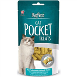 تشویقی گربه طعم مرغ و پنیر رفلکس Reflex cat pocket treats