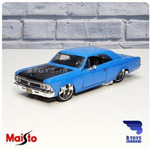 ماکت شورولت شول اس اس آبی مایستو(Chevrolet chevelle SS Maisto)