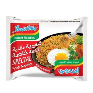 نودل پاکتی با 3 طعم گوشت-مرغ- سبزیجات، برند اندومی، 75 گرمی، محصول عربستان
