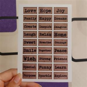 استیکر برش نخورده کلاسیک جملات 