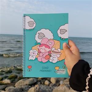 دفتر زبان دوخط 60 برگ