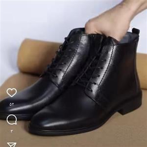 کفش نیم بوت تمام چرم