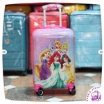چمدان بچگانه ( کودک ) پلی کربنات  انعطاف پذیر دخترانه  پرنس های دیزنی