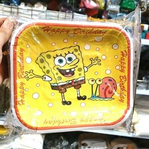 بشقاب و لیوان تم باب اسفنجی ( 10 عددی  بشقاب 10 عدد لیوان)